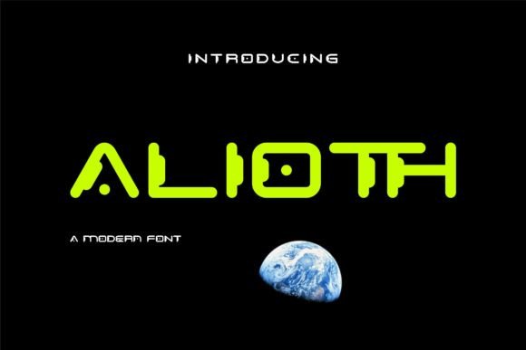 Alioth Typeface: Futuristic Elegance for Editorial Design