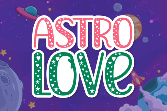Astro Love: A Playful Decorative Font for Web Design