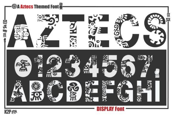 Aztecs: Bold Decorative Fonts for Campaign Design