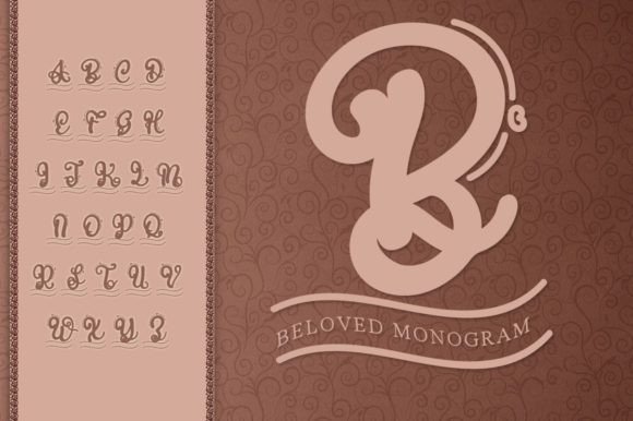 Beloved Monogram Font Review for Branding