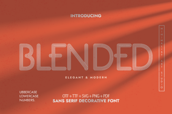 Blended: The Elegant Decorative Typeface for Modern Editors