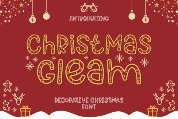 Christmas Gleam: A Festive Typeface for Holiday Branding