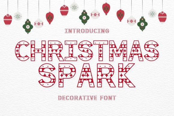Christmas Spark Font for Festive Branding