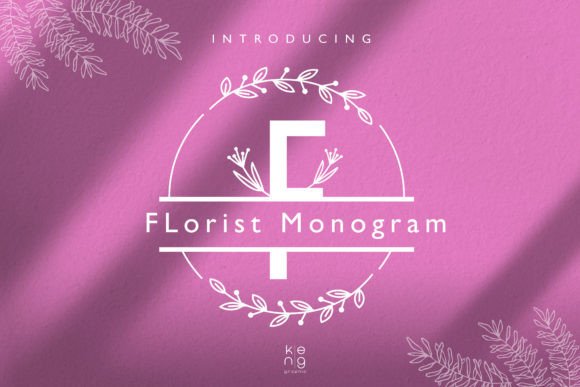 Florist Monogram: The Decorative Font for Bold Branding