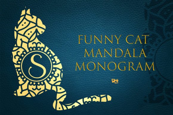 Funny Cat Mandala Monogram: The Ultimate Decorative Font for Cat Lovers