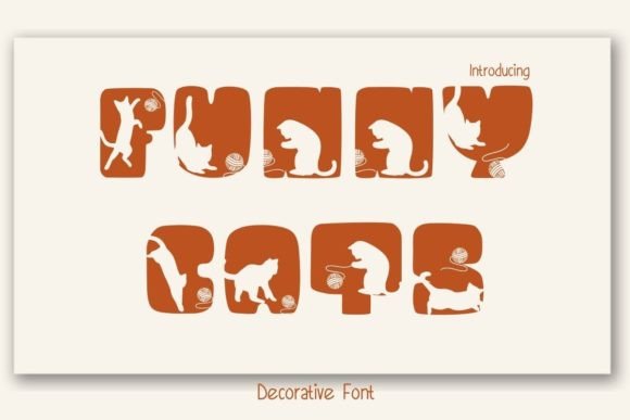 Funny Cats Typeface for Playful Campaign Design