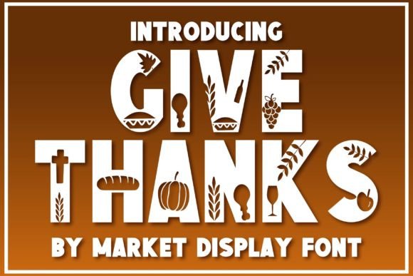 Give Thanks Font for Festive Web Design