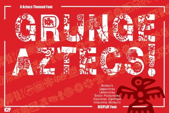 Grunge Aztecs Typeface for Bold Web Design