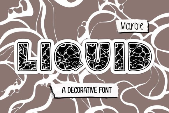 Liquid Marble Font for Small Business Branding