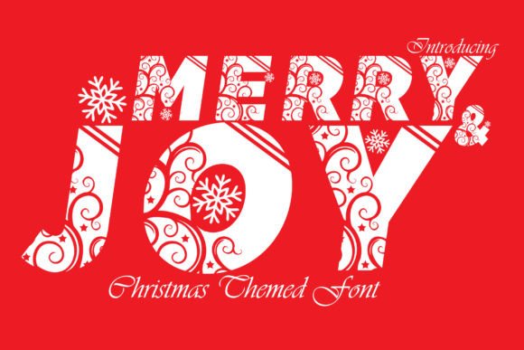 Merry and Joy: A Bold Typeface for Holiday Campaigns