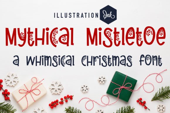 Mythical Mistletoe Font for Editorial Design
