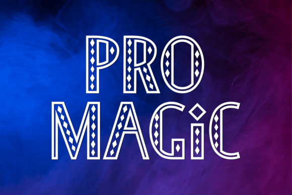 Pro Magic Typeface for Creative Product Design