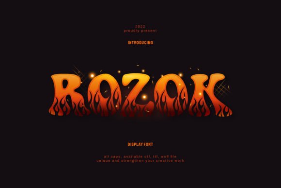 Rozok: A Hot and Fun Decorative Typeface