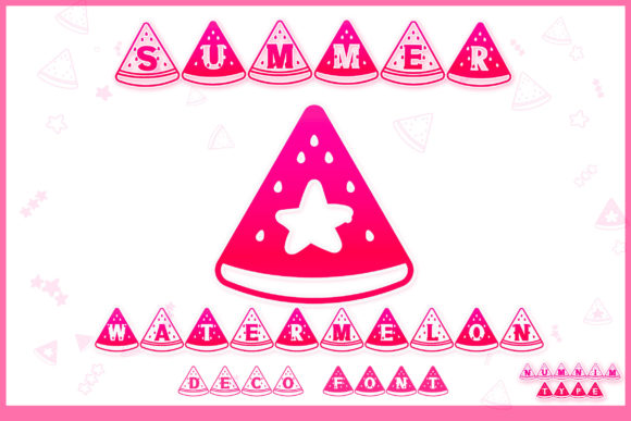 Summer Watermelon Font for Crafters