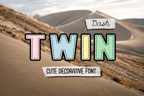 Twin Dash: A Decorative Typeface for Digital Branding