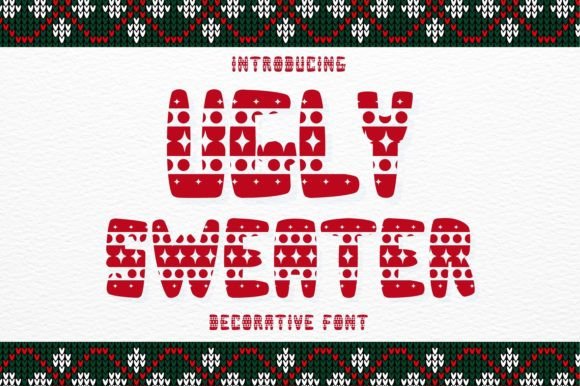 Ugly Sweater Font for Festive Digital Campaigns