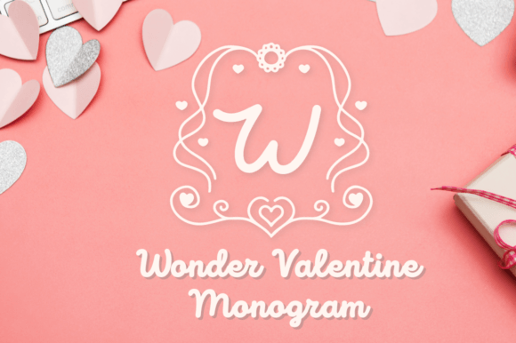 Wonder Valentine Monogram: A Decorative Typeface for Editorial Charm