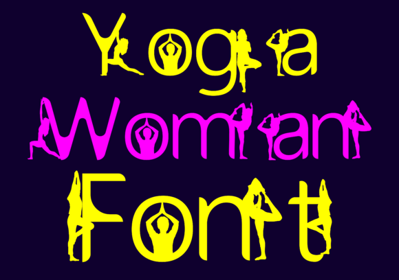 Yoga Woman Font for Zen Branding